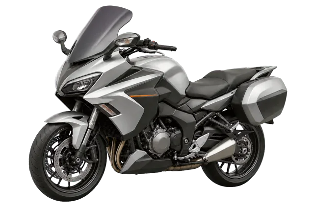 Touring-Motorrad mit Seitenkoffern
