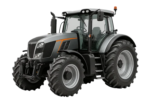 Grauer Traktor